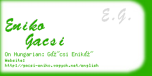 eniko gacsi business card